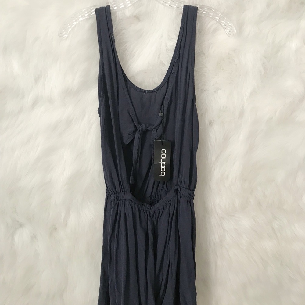 Boohoo navy romper